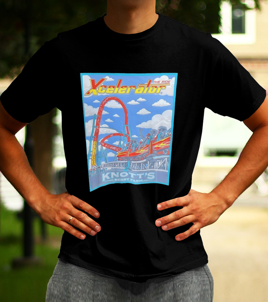 Knott's Berry Farm Xcelerator The Ride Roller Adventure T-Shirt