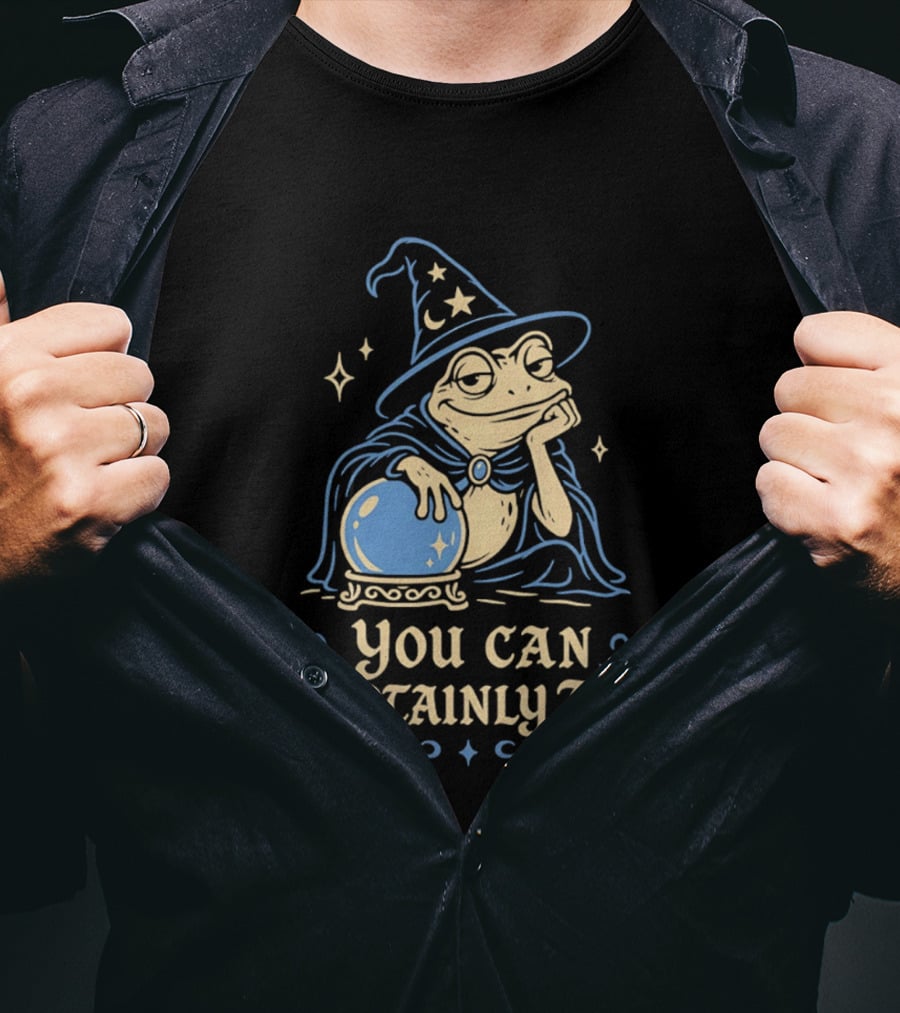 You Can Certainly Try Frog Wizard Crystal Ball Magic T-Shirt