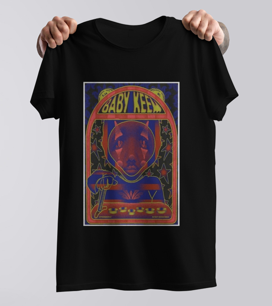 Baby Keem The Fillmore Tour 2026 Concert Abstract Astronaut Art By Destroy Design Guild T-Shirt