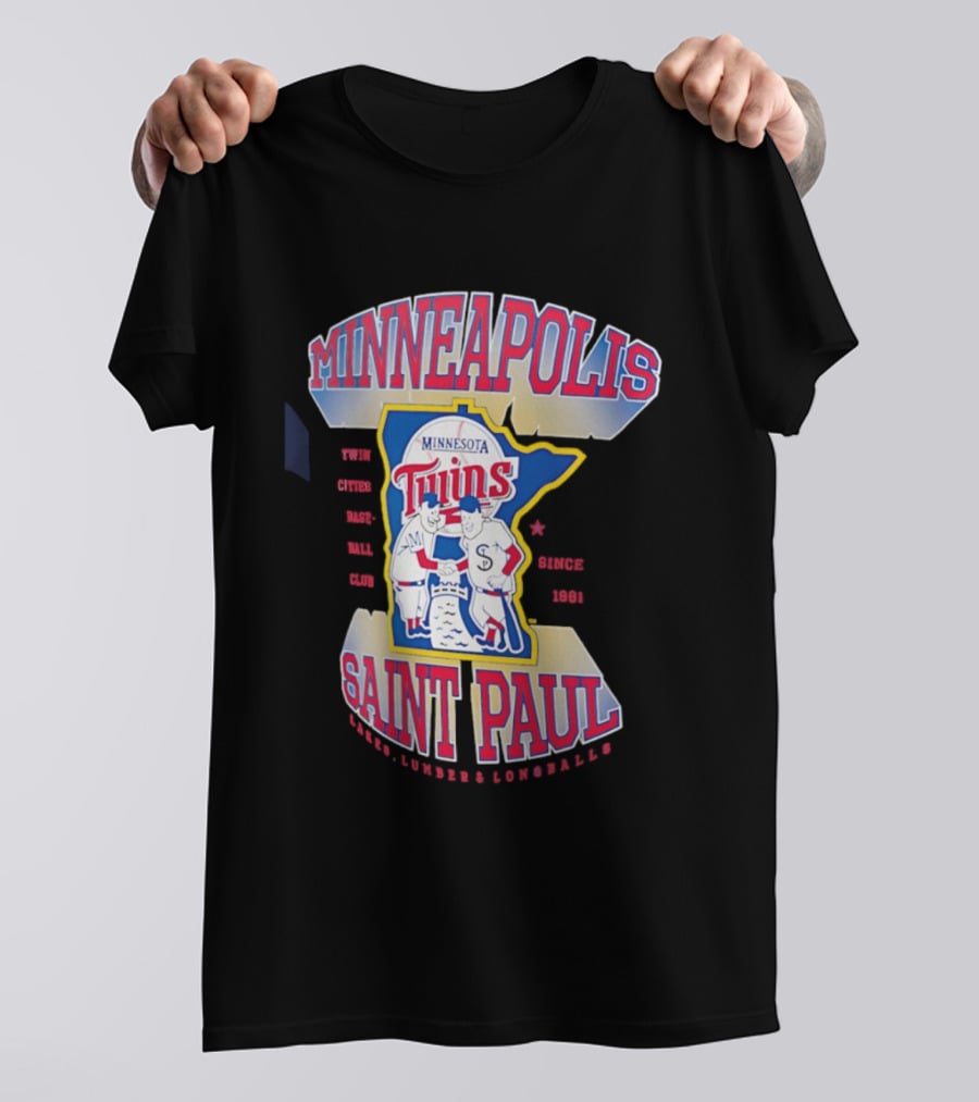 Minneapolis Minnesota Twins Saint Paul Baseball Team T-Shirt