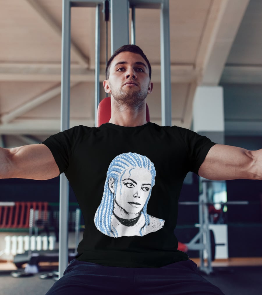 Iceman And MJ Braided Style Fusion T-Shirt