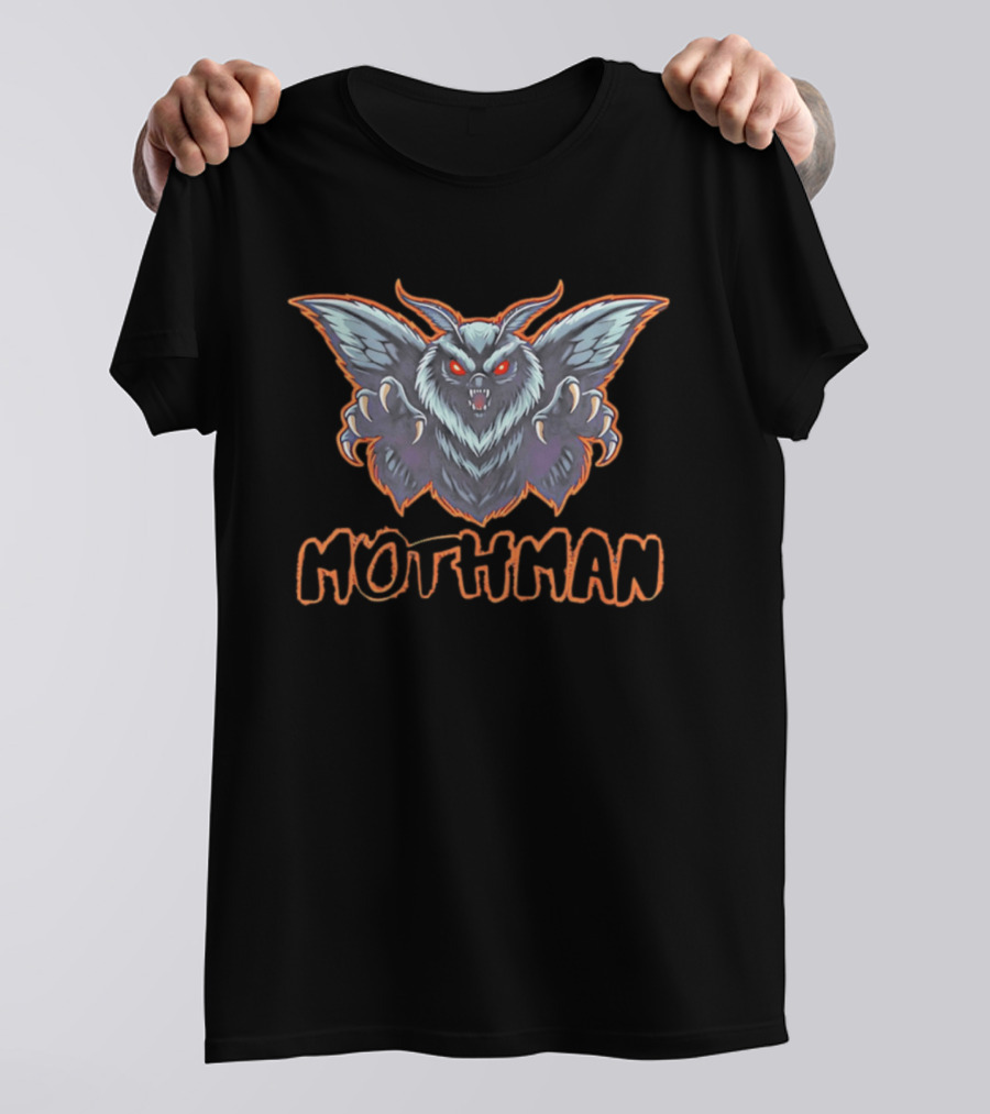 LAMBZY RUGS Mothman Cryptid Creature Horror Legends T-Shirt