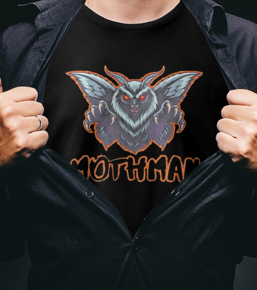 LAMBZY RUGS Mothman Cryptid Creature Horror Legends T-Shirt