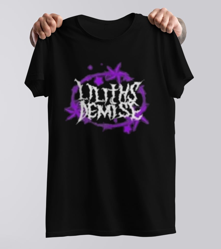 Lilith Demise Scream Like A Girl Purple Starburst T-Shirt