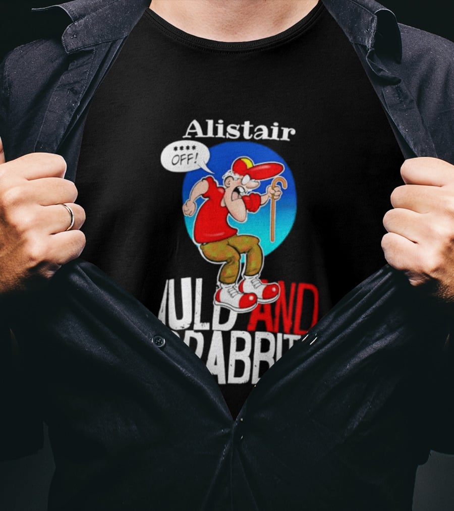 Alistair Auld And Crabbit Red Hat Cartoon Character With Cane T-Shirt