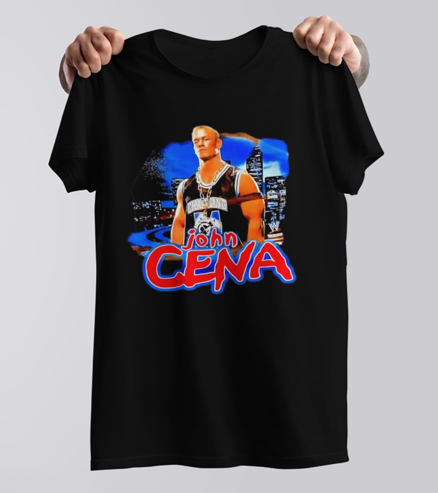 Chain Gang John Cena WWE Skyline City Scene T-Shirt