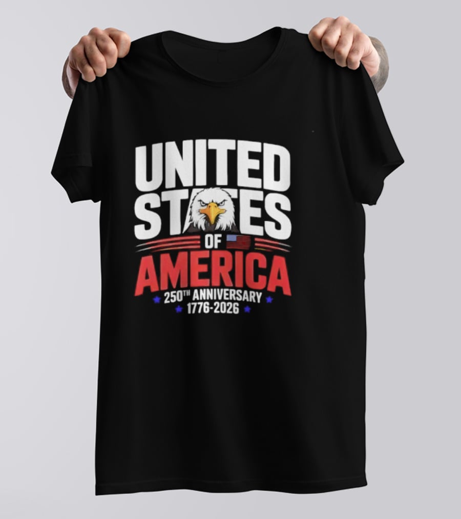 United States Of America 250th Anniversary 1776 2026 Celebration T-Shirt