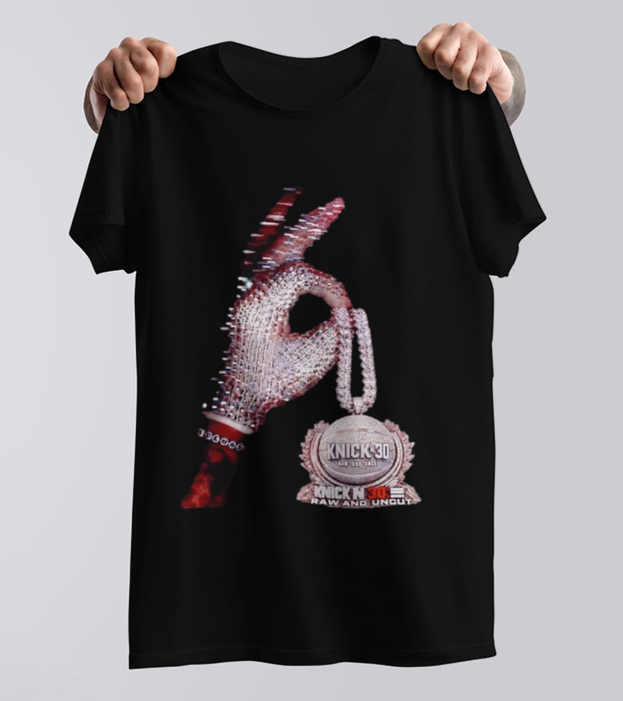 New York Knicks Knick N' 30 Raw And Uncut Diamond Gloves NBA T-Shirt