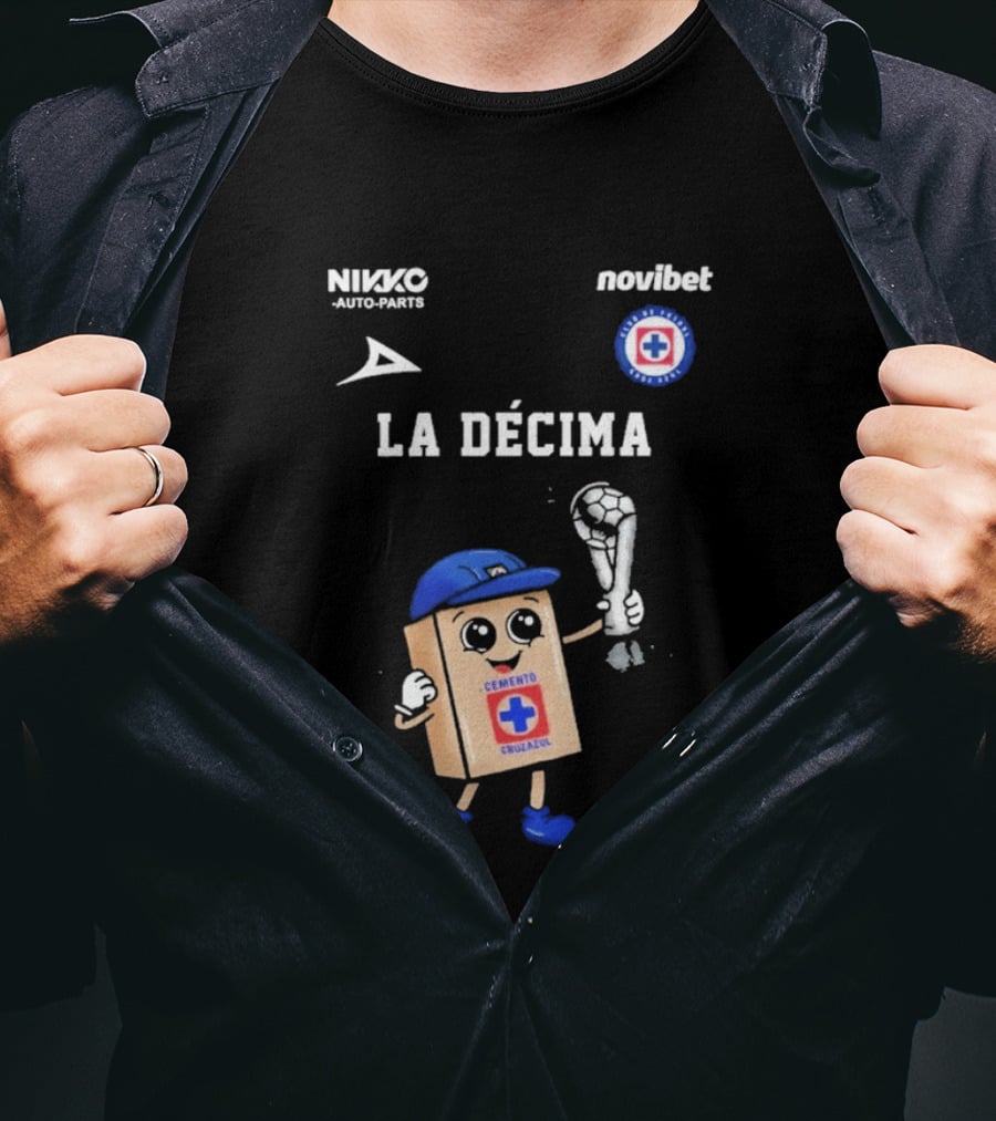 Cruz Azul Campeon Liga MX La Decima Cemento Cruz Azul 2026 T-Shirt