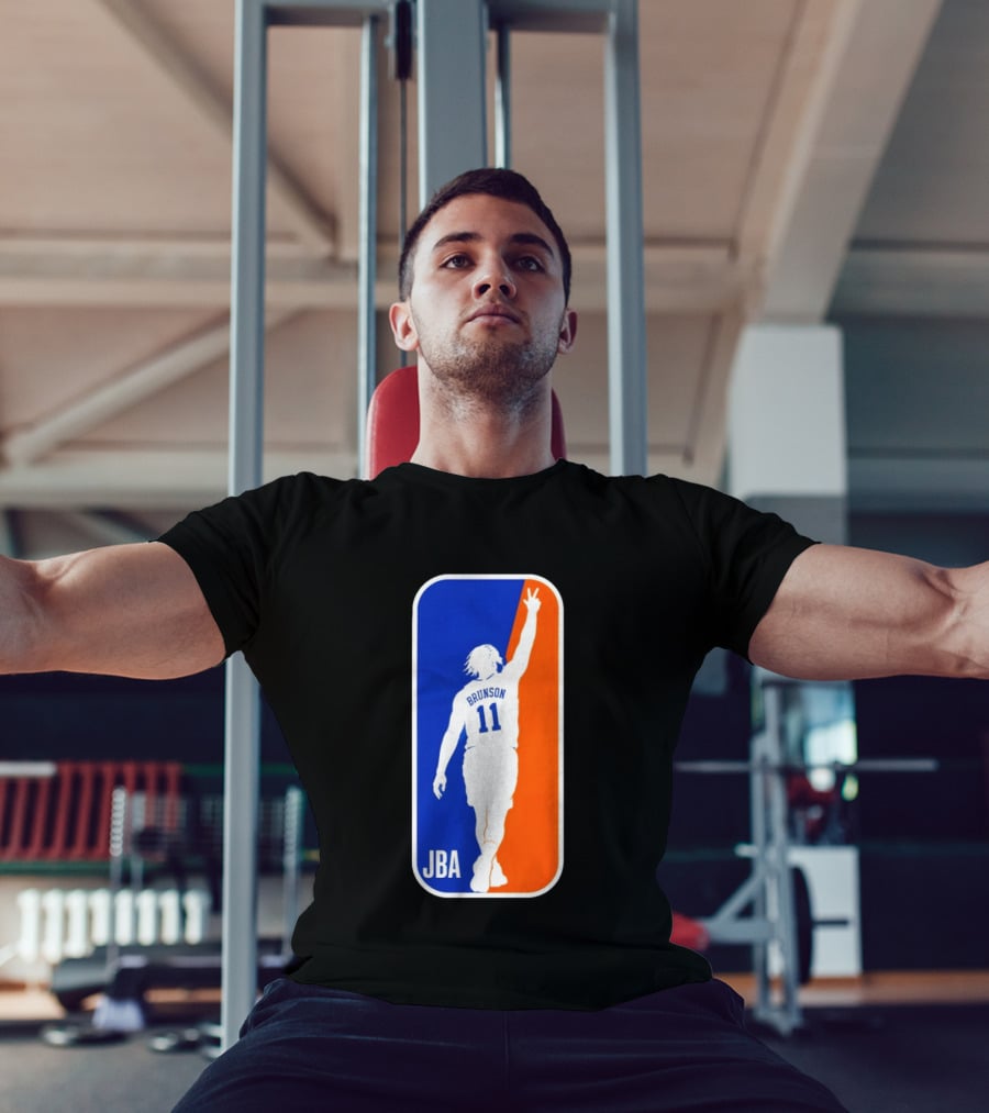 Jalen Brunson 11 JBA Basketball Victory Sign New York T-Shirt