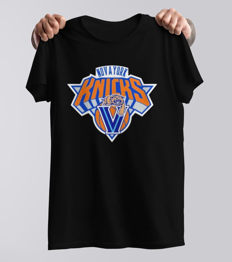 Nova York Knicks Villanova V Basketball Team Collaboration T-Shirt