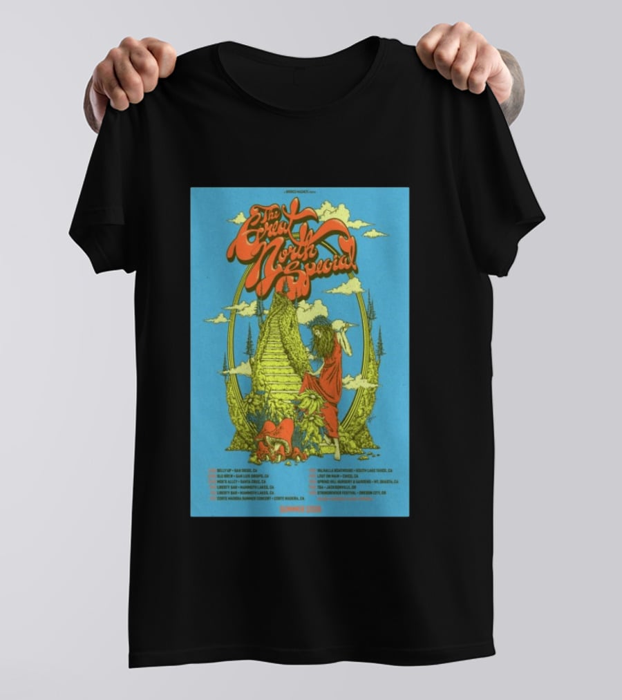 The Great North Special Tour 2026 Uncle John's New Haven Liberty Hall Fillmore West Shrine Auditorium Hollywood Events T-Shirt
