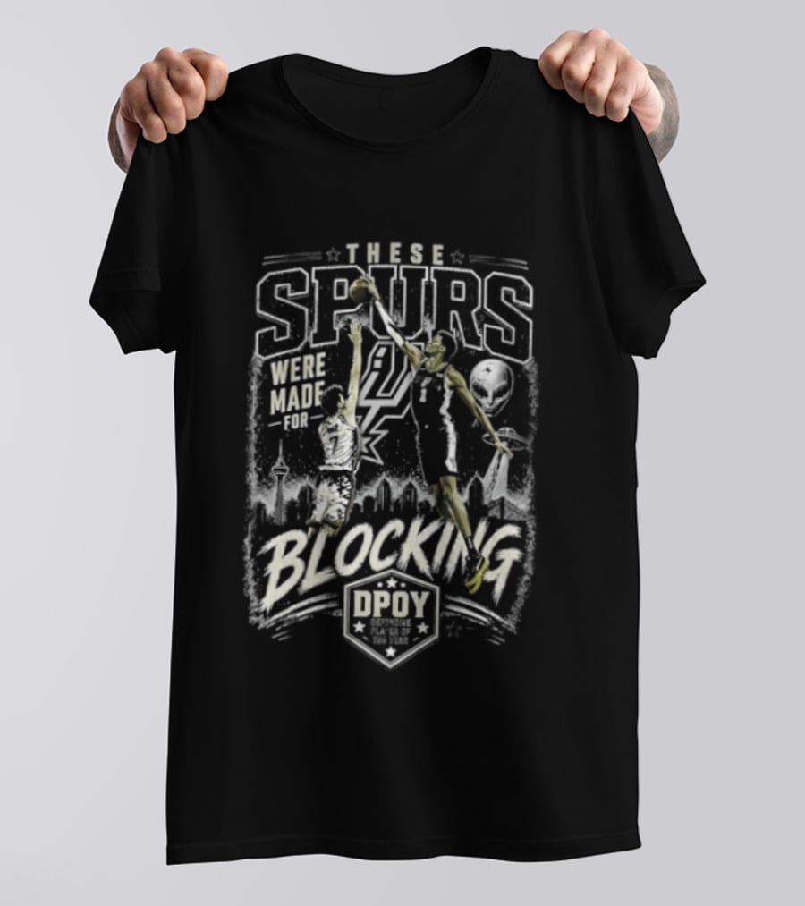 These Spurs Were Made For Blocking San Antonio Basketball Team Number 21 Player Dunking T-Shirt