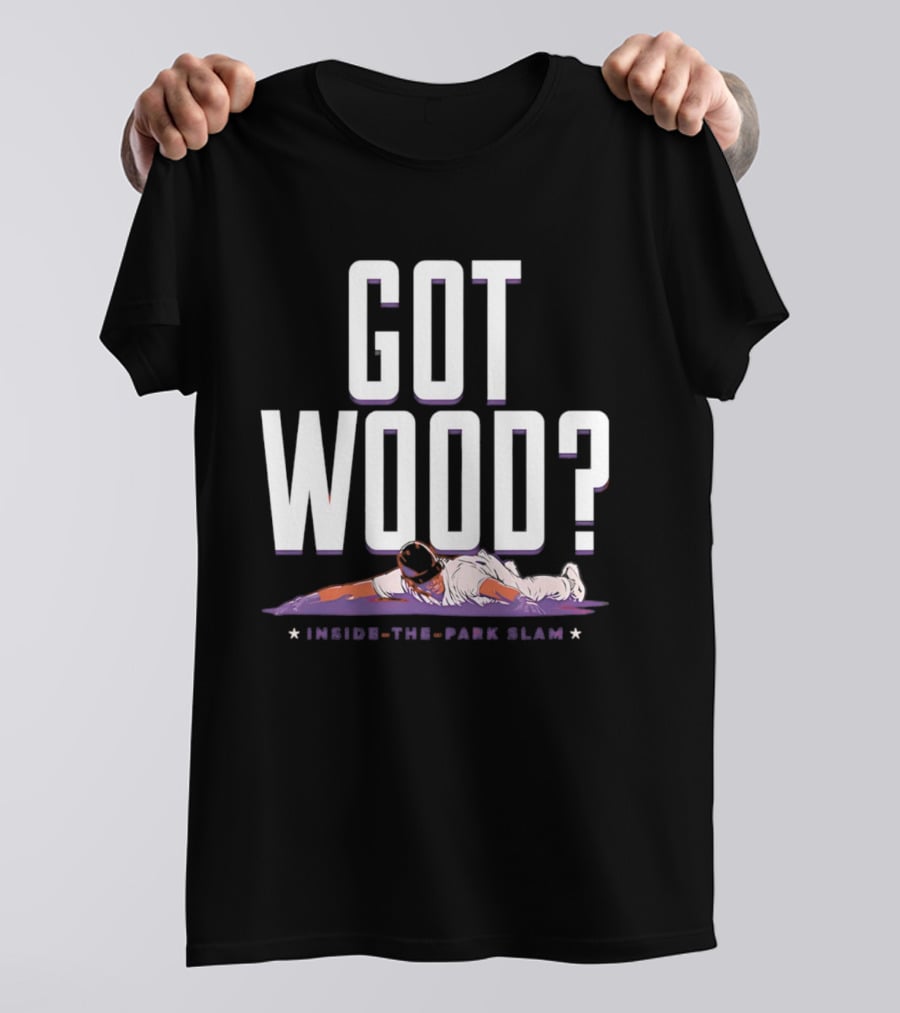 Washington Nationals Baseball Got Wood Inside The Park Slam T-Shirt