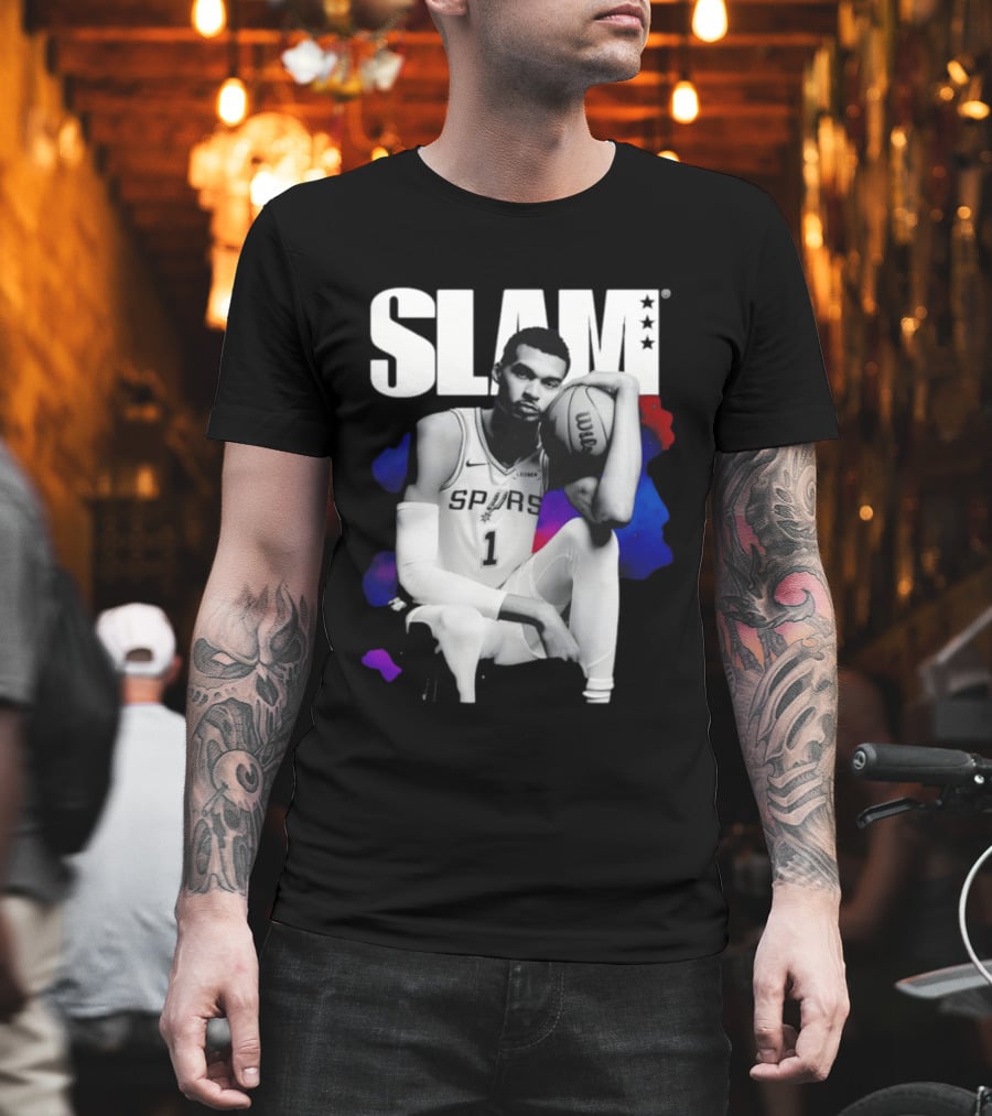 SLAM Victor Wembanyama Spurs Basketball T-Shirt