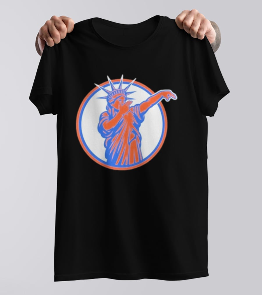 Statue Of Liber3 New York Knicks Basketball Circle T-Shirt