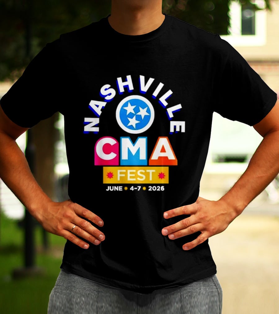 Nashville CMA Fest June 4 7 2026 Tennessee Titans T-Shirt