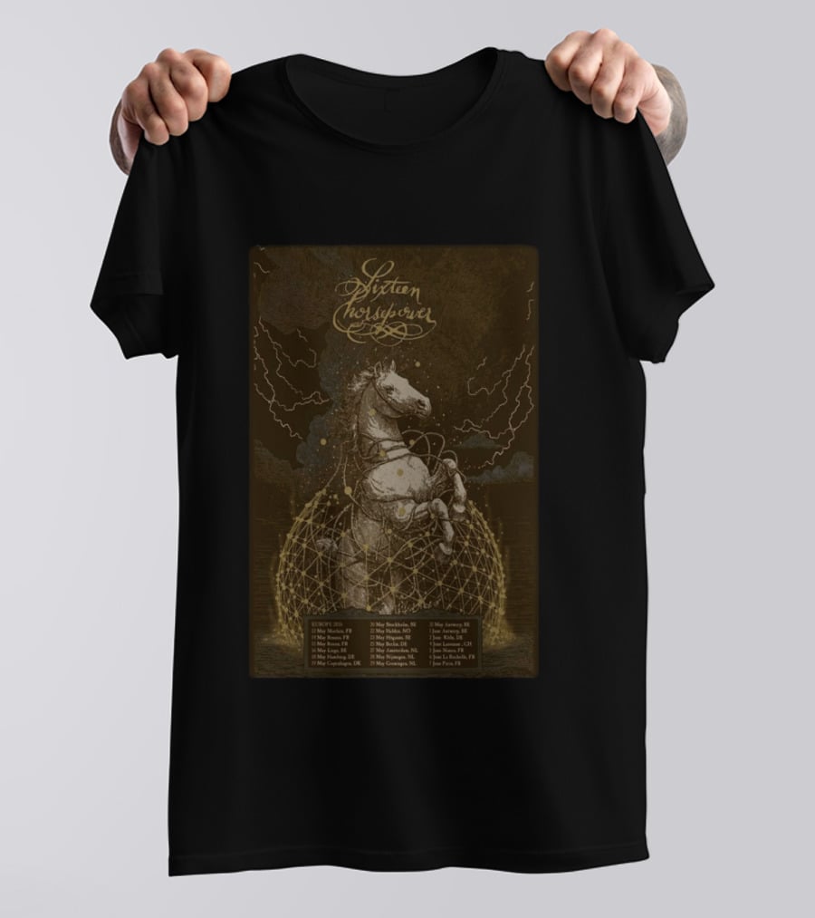 Sixteen Horsepower Euro Tour 2026 Concert Dates T-Shirt