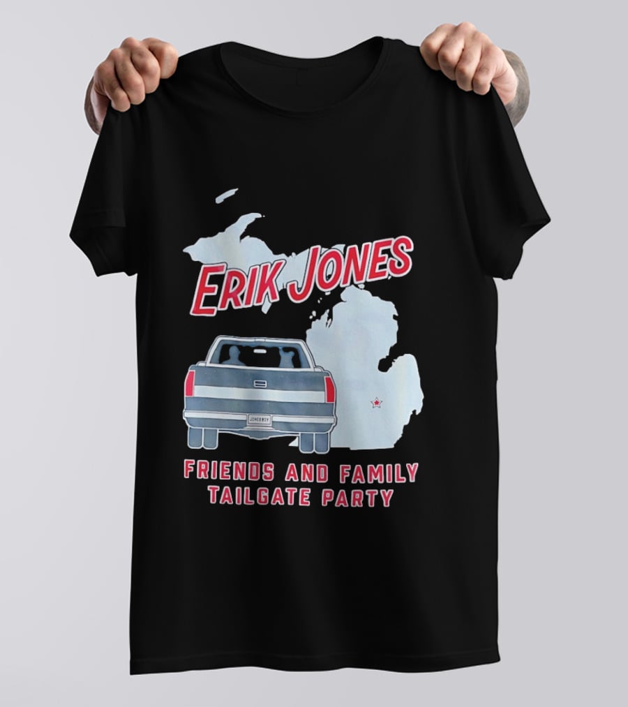Erik Jones Friends And Family Tailgate Party Jonesboy Legacy Michigan T-Shirt