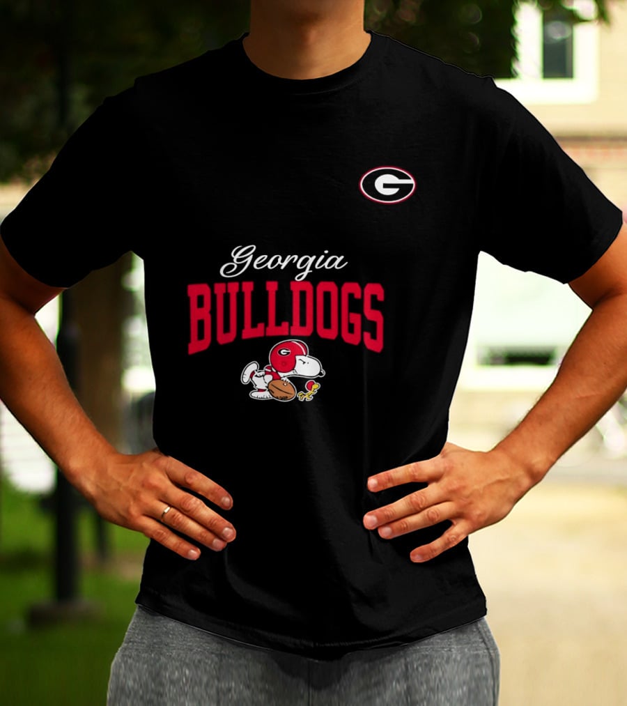 Georgia Bulldogs Snoopy Woodstock Forever Not Just When We Win T-Shirt