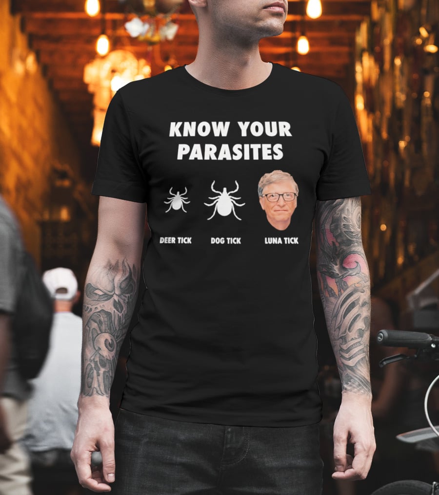 Know Your Parasites Deer Tick Dog Tick Luna Tick T-Shirt