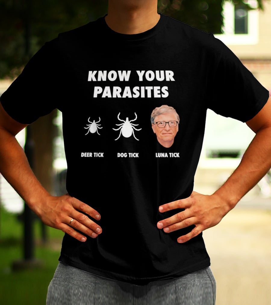Know Your Parasites Deer Tick Dog Tick Luna Tick T-Shirt