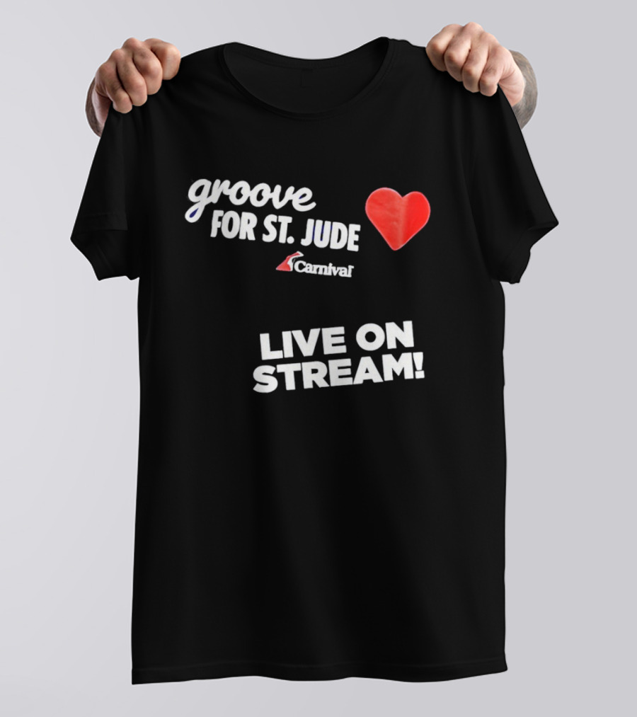 Groove For St Jude Heart Carnival Live On Stream T-Shirt