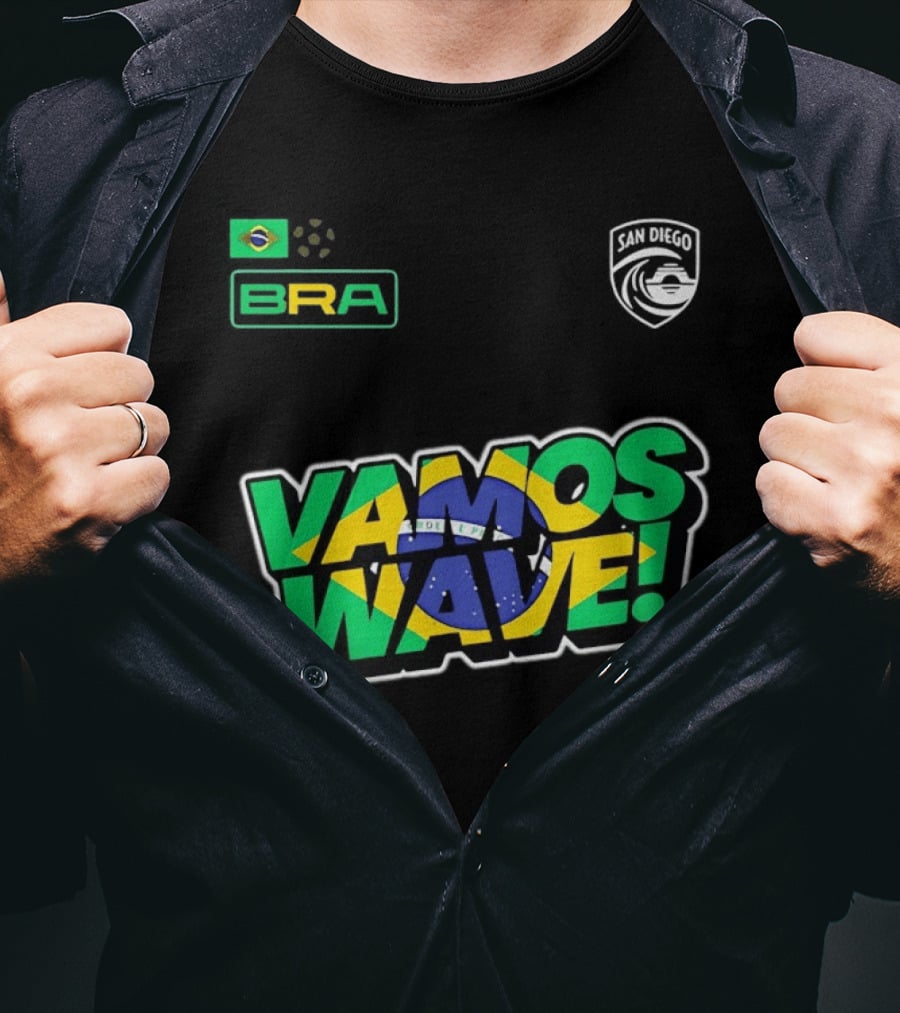 Brazil Vamos Wave San Diego Wave FC 2026 T-Shirt