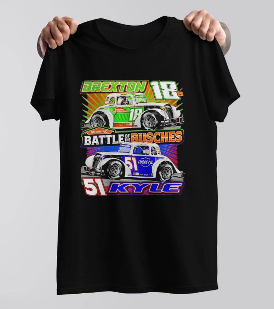Brexton 18B SERVPRO Battle Of The Busches 51 Kyle Lucas Oil T-Shirt