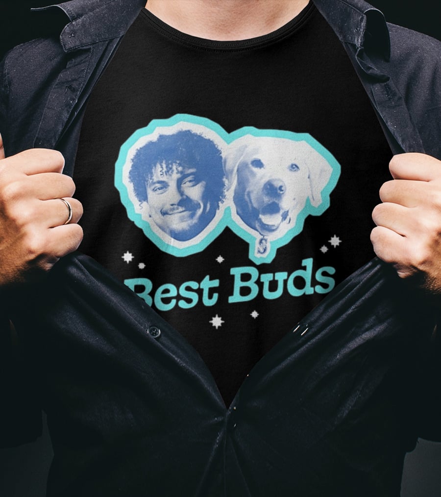J P Crawford Seattle Mariners Baseball Best Buds T-Shirt