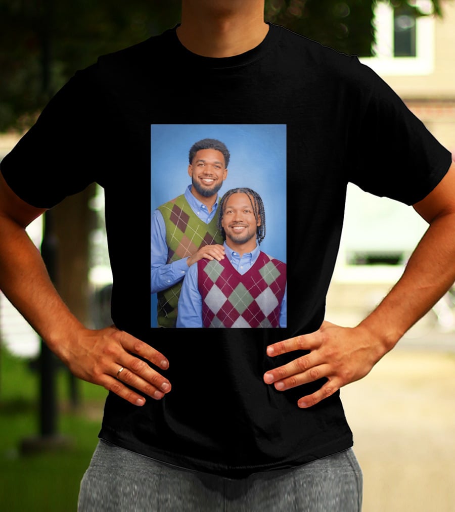 Jalen Brunson Karl Anthony Towns New York Knicks NBA Step Brothers Sweater Photo T-Shirt