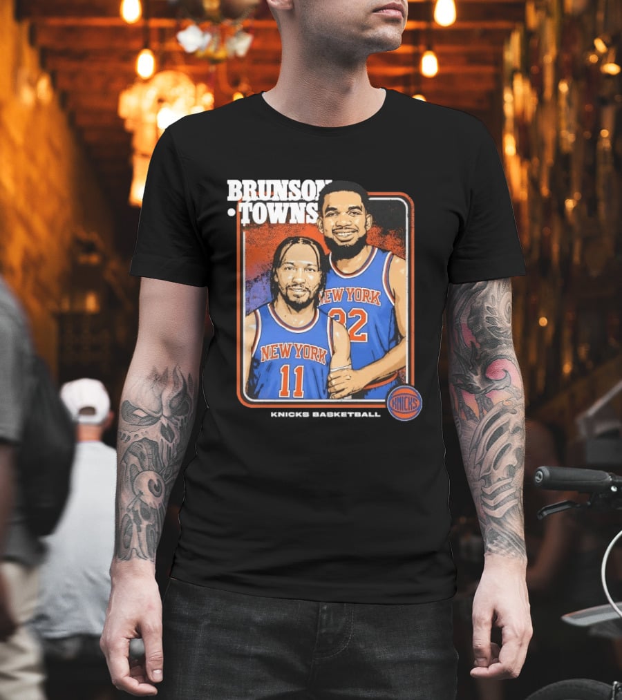 New York Knicks Brunson Towns Stepbrothers 32 11 T-Shirt
