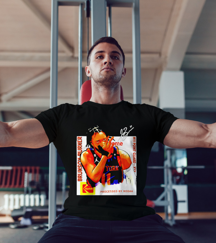 Jalen Brunson Burner New York Kodak #11 Point Guard NYY T-Shirt