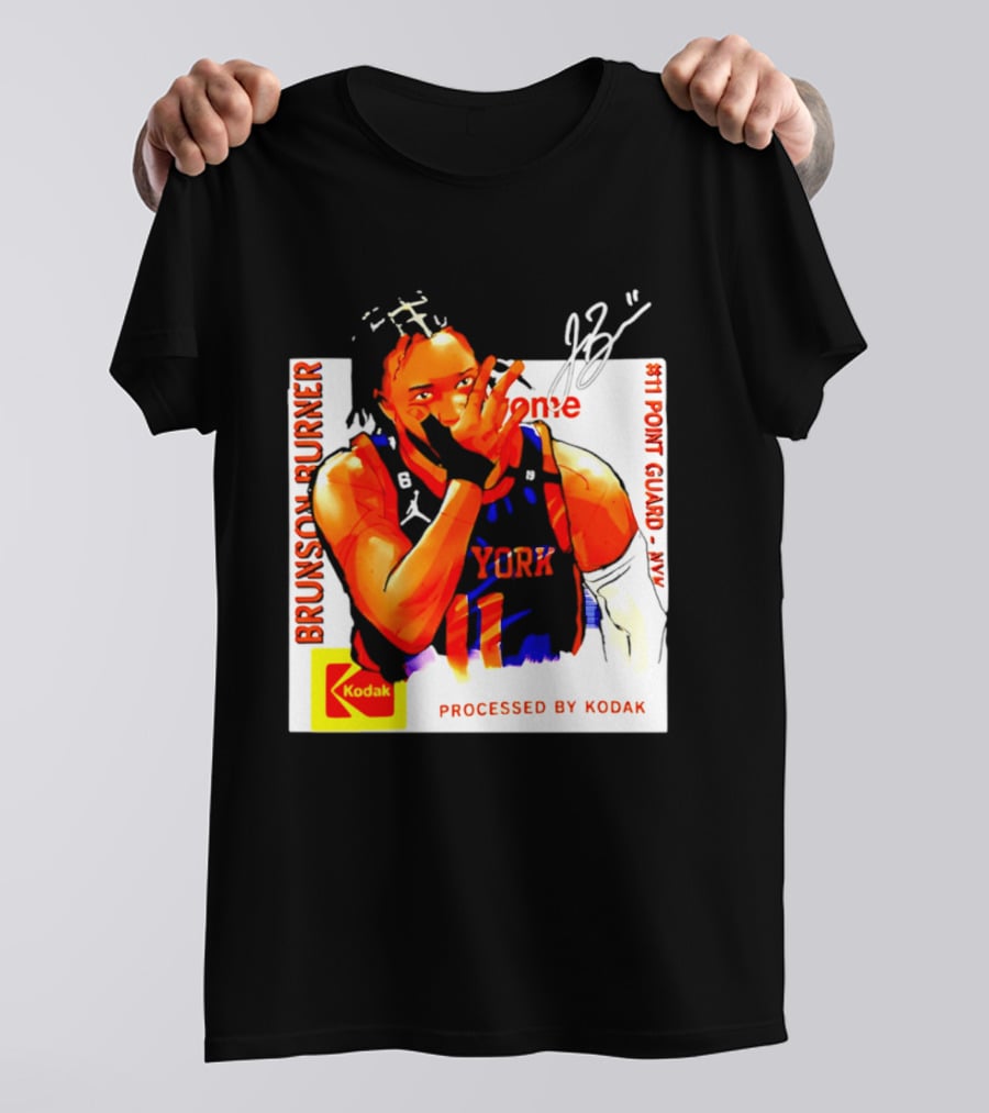 Jalen Brunson Burner New York Kodak #11 Point Guard NYY T-Shirt