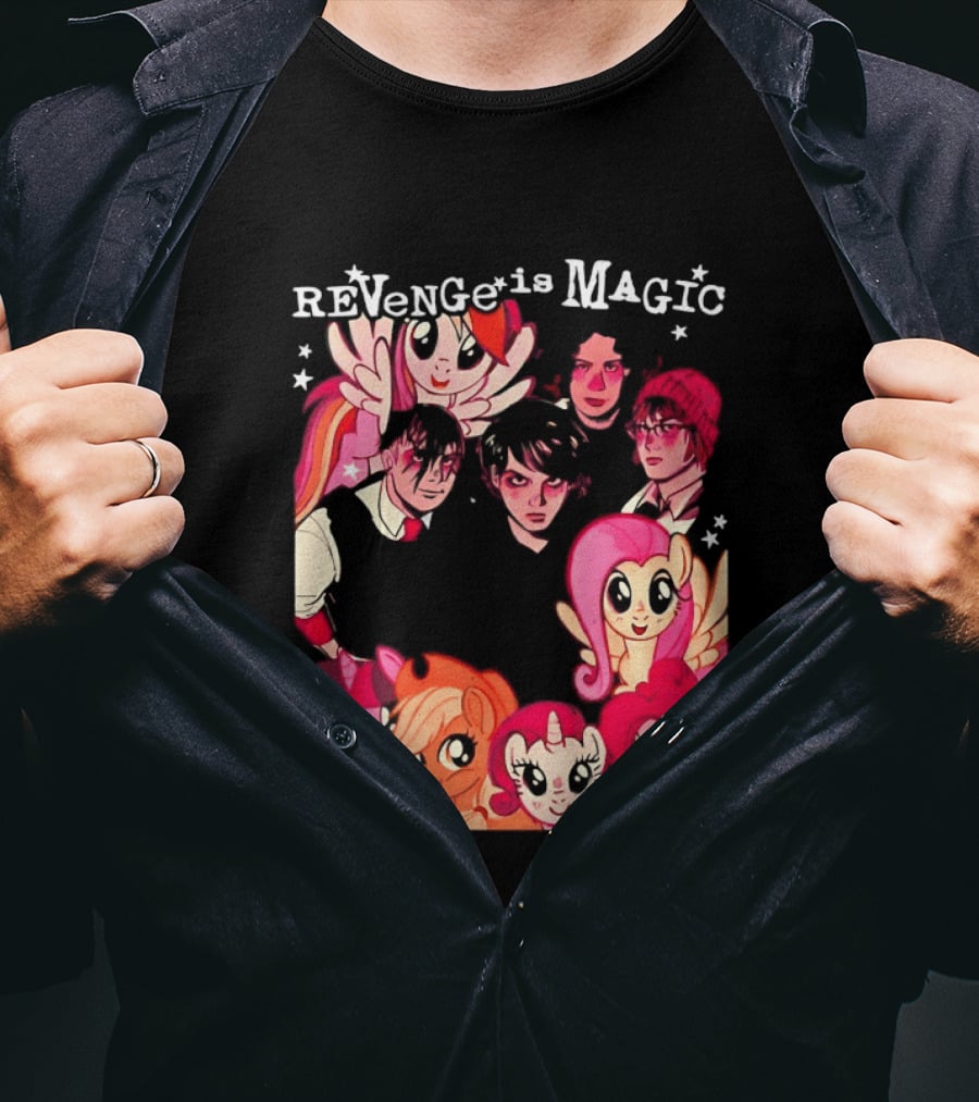 My Chemical Romance My Little Pony Revenge Is Magic Crossover Mashup T-Shirt