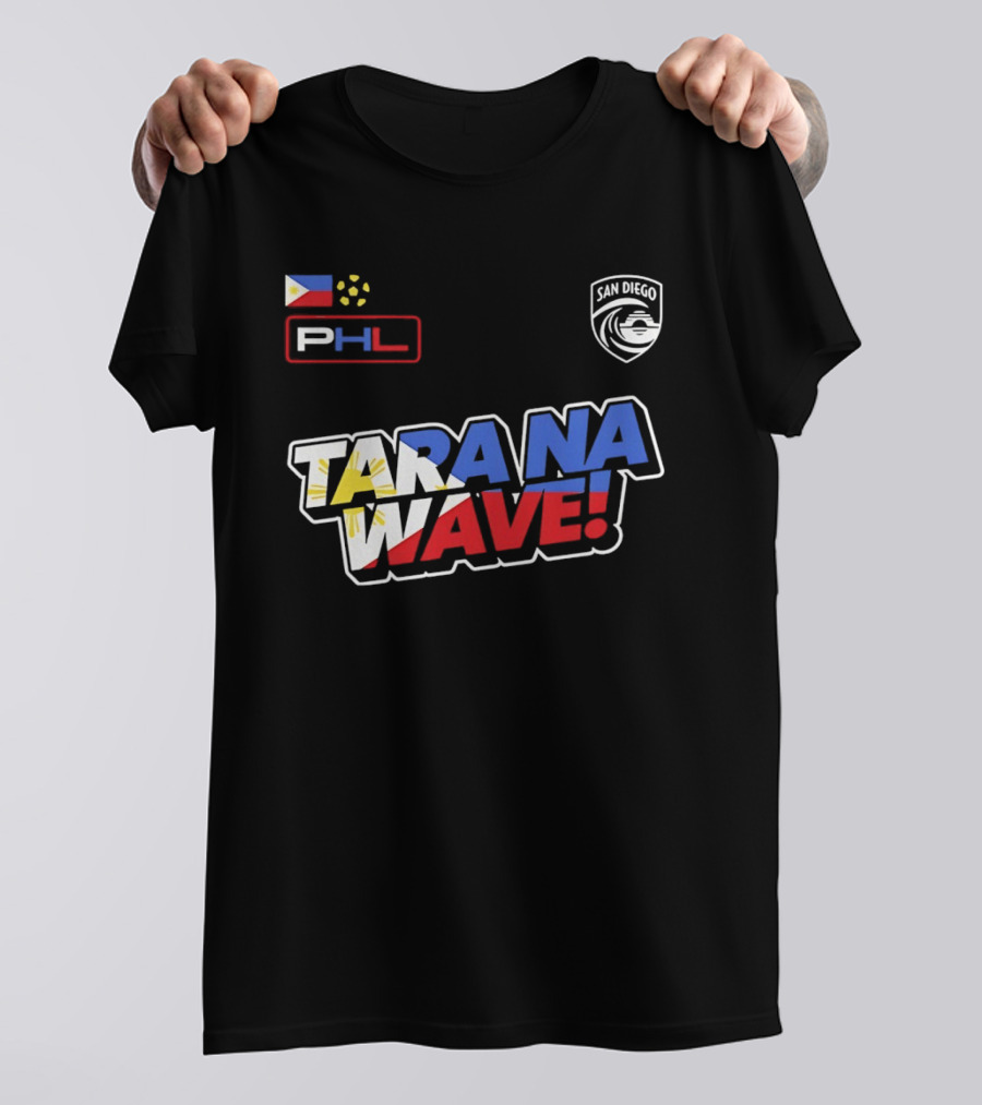Philippines PHL San Diego Wave FC 2026 Tara Na Wave T-Shirt