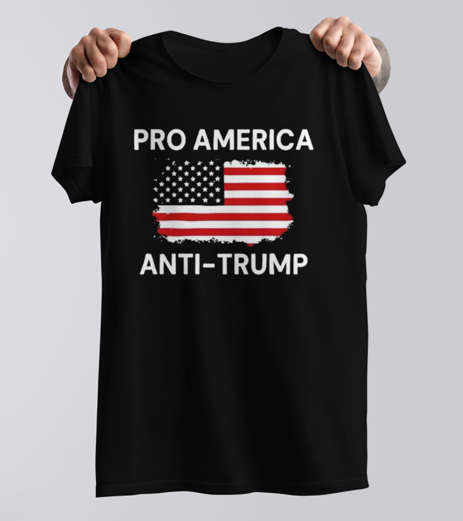 Pro America Anti Trump Flag T-Shirt
