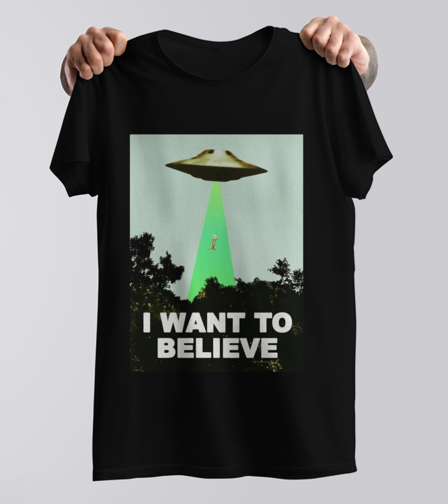 Premiun Spurs I Want To Believe UFO Trophy T-Shirt