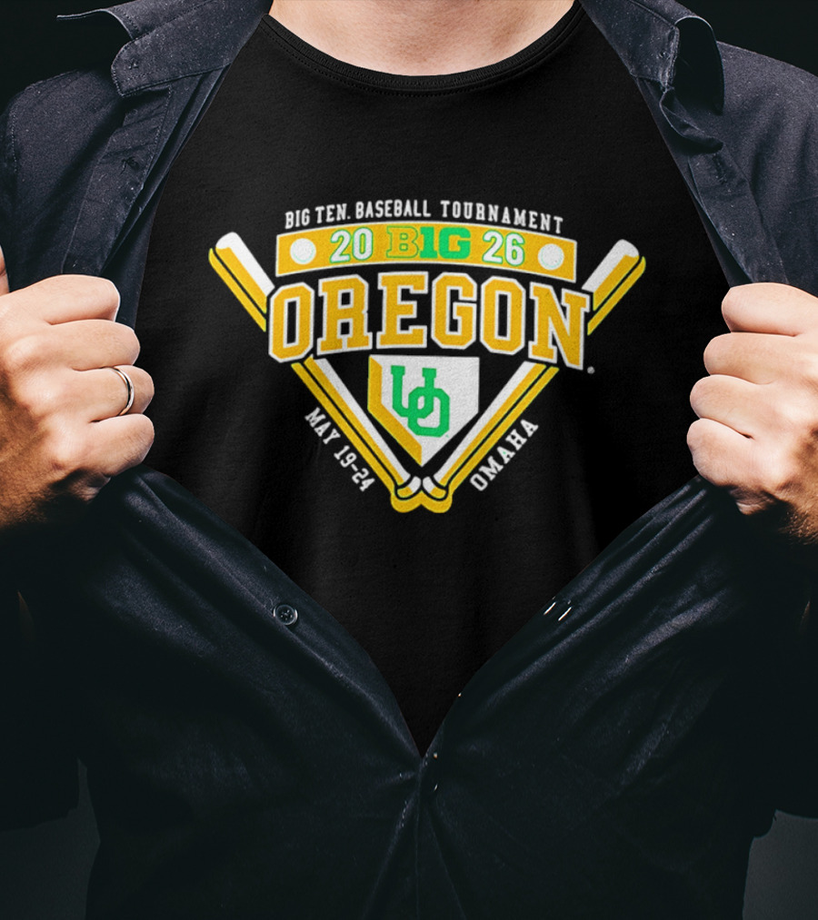 Oregon Ducks 2026 Big Ten Baseball Tournament May 19 21 Omaha T-Shirt