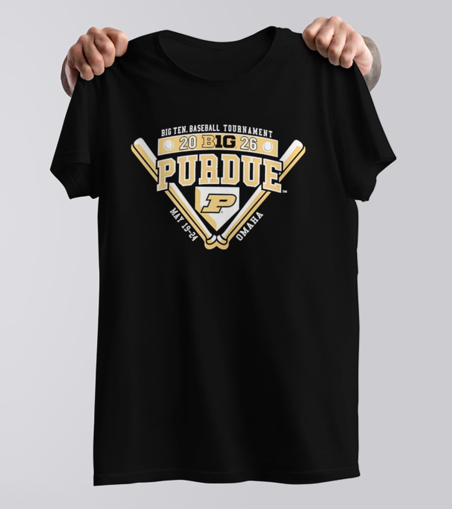 2026 Purdue Boilermakers Big Ten Baseball Tournament Omaha May 18 24 T-Shirt