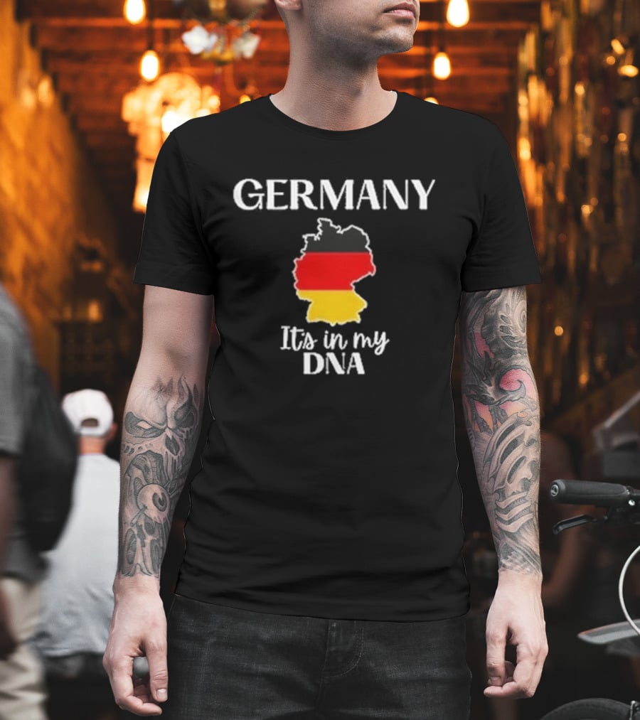Germany It's In My DNA Map Flag T-Shirt