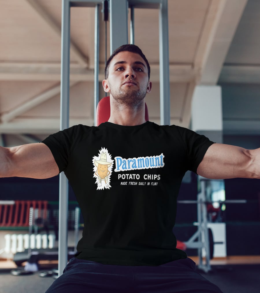 Paramount Potato Chips Made Fresh Daily In Flint Cowboy T-Shirt
