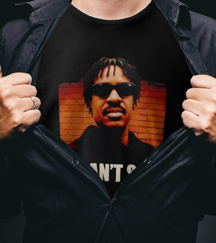 Stevie Wonder Motown R&B Soul Music Legend Singer Songwriter Parody I Can't See T-Shirt