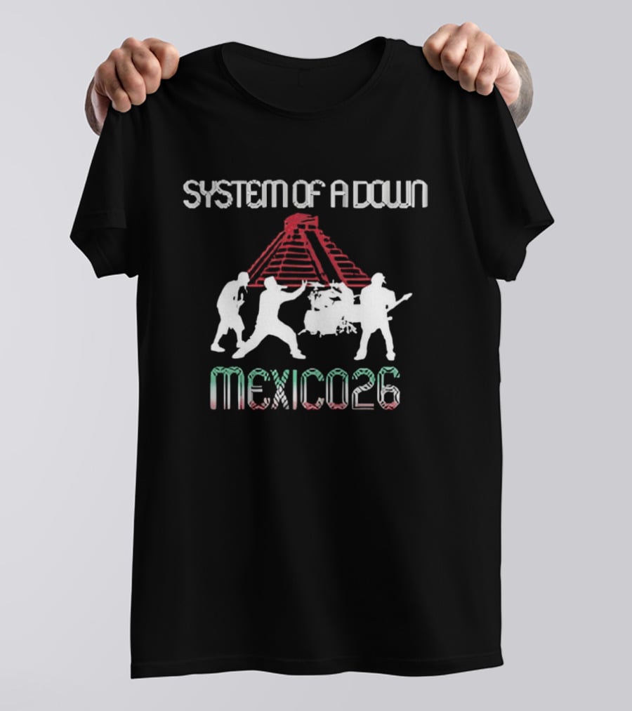 System Of A Down Mexico 2026 CDMX Pop Up May 27 28 T-Shirt