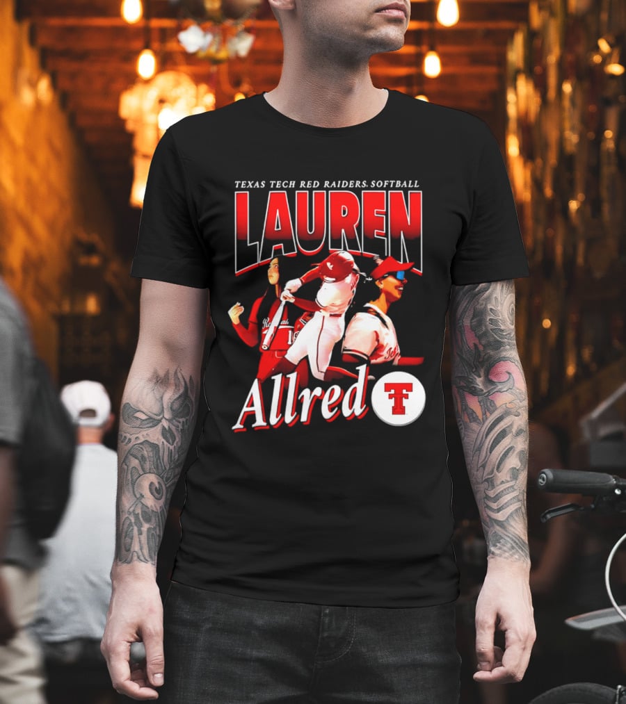 Texas Tech Red Raiders Softball Lauren Allred Team T-Shirt