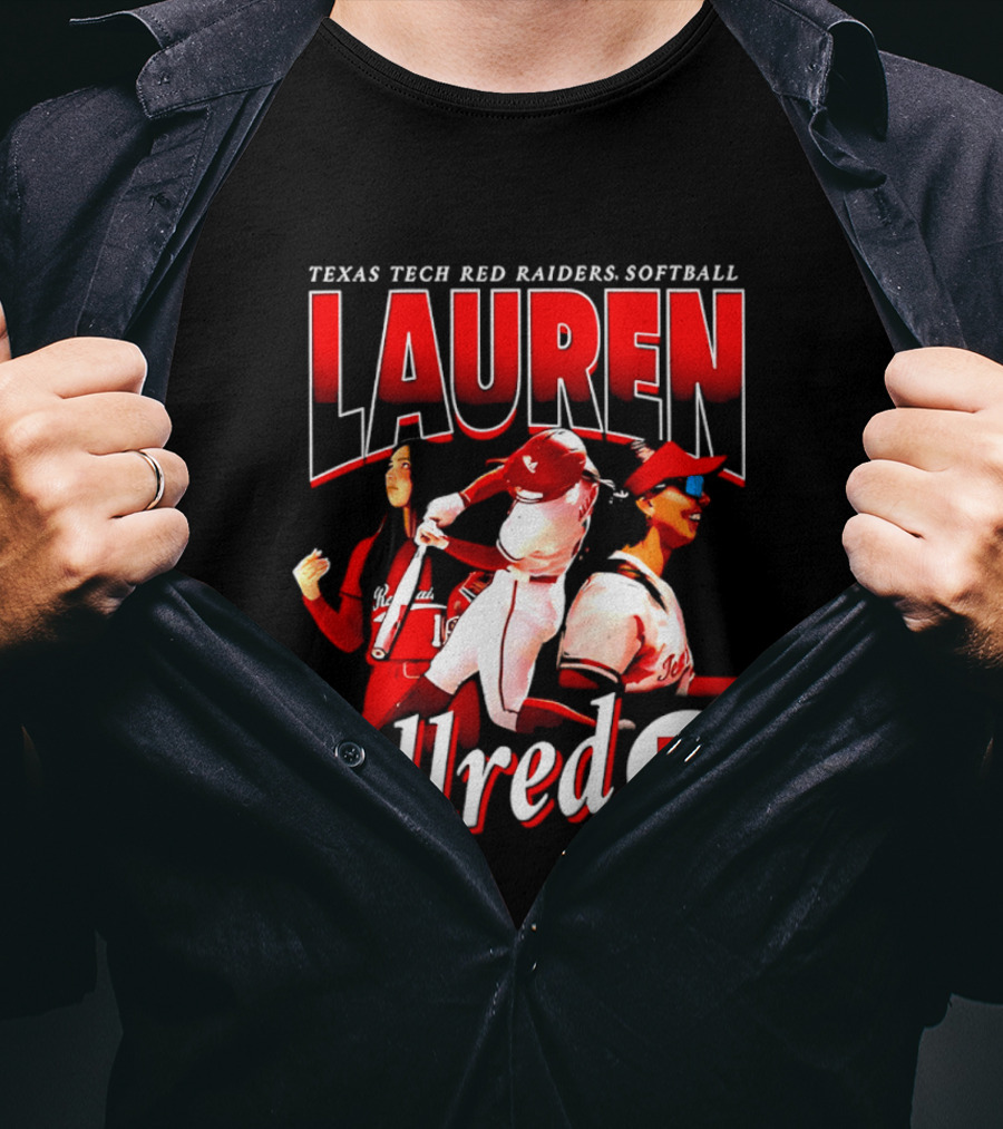 Texas Tech Red Raiders Softball Lauren Allred Team T-Shirt