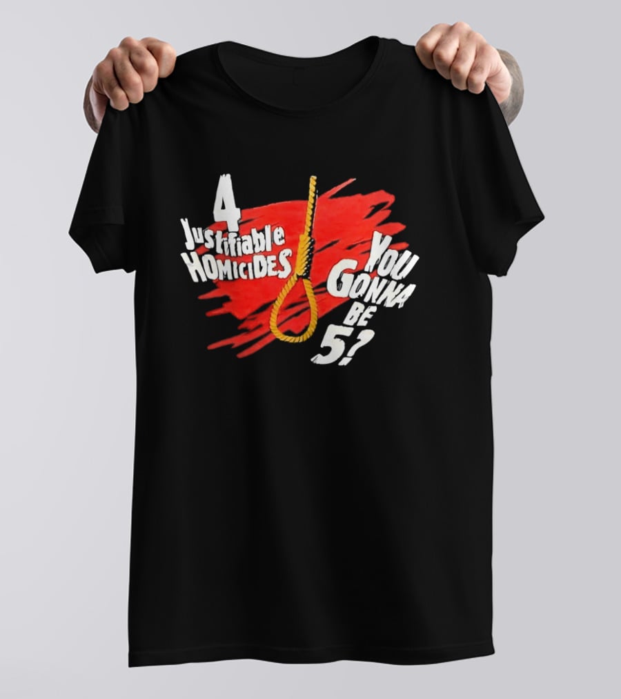The Undertaker 4 Justifiable Homicides You Gonna Be 5 Noose Red T-Shirt