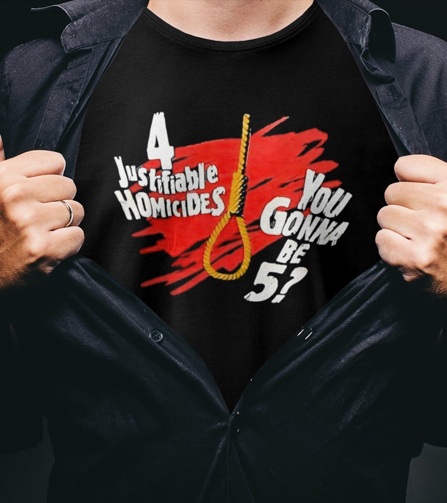 The Undertaker 4 Justifiable Homicides You Gonna Be 5 Noose Red T-Shirt