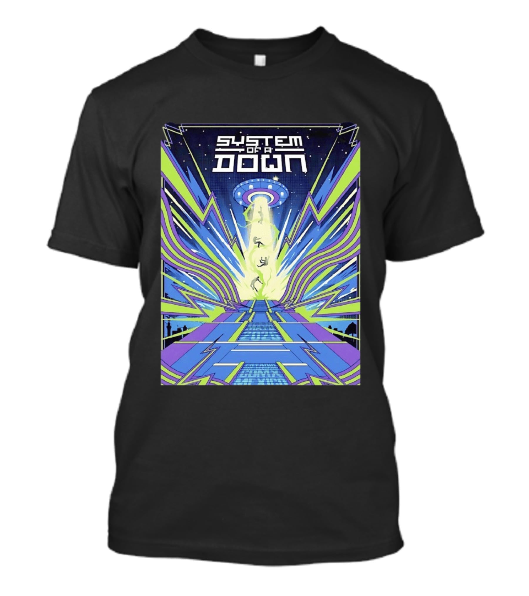 UFO Spaceship System Of A Down CDMX Mexico At Estadio GNP Seguros T-Shirt