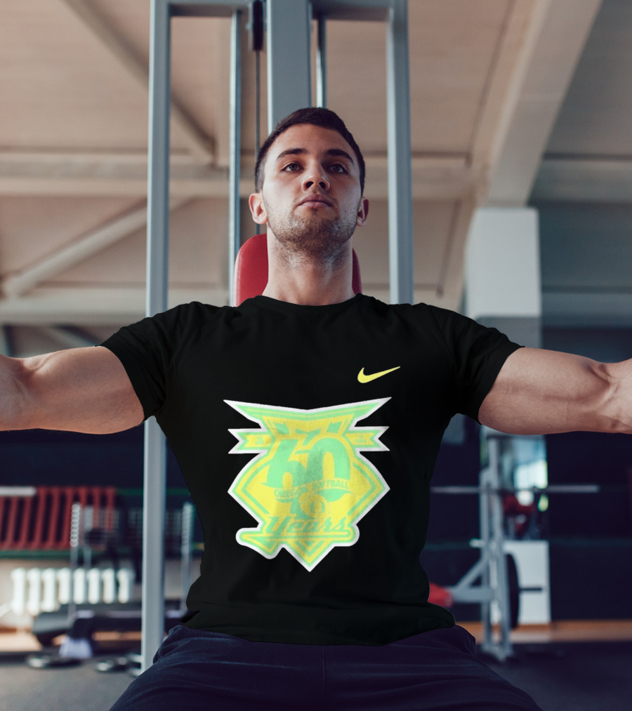 Oregon Softball 60 Years Anniversary Club Nike T-Shirt